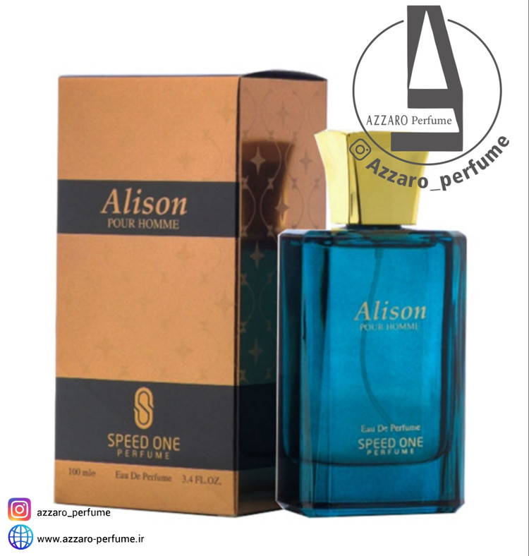 ادکلن مردانه Alison برند اسپید وان Speed One رایحه Versace Eros حجم 100 میل-فروشگاه اینترنتی آرایشی بهداشتی آزارو