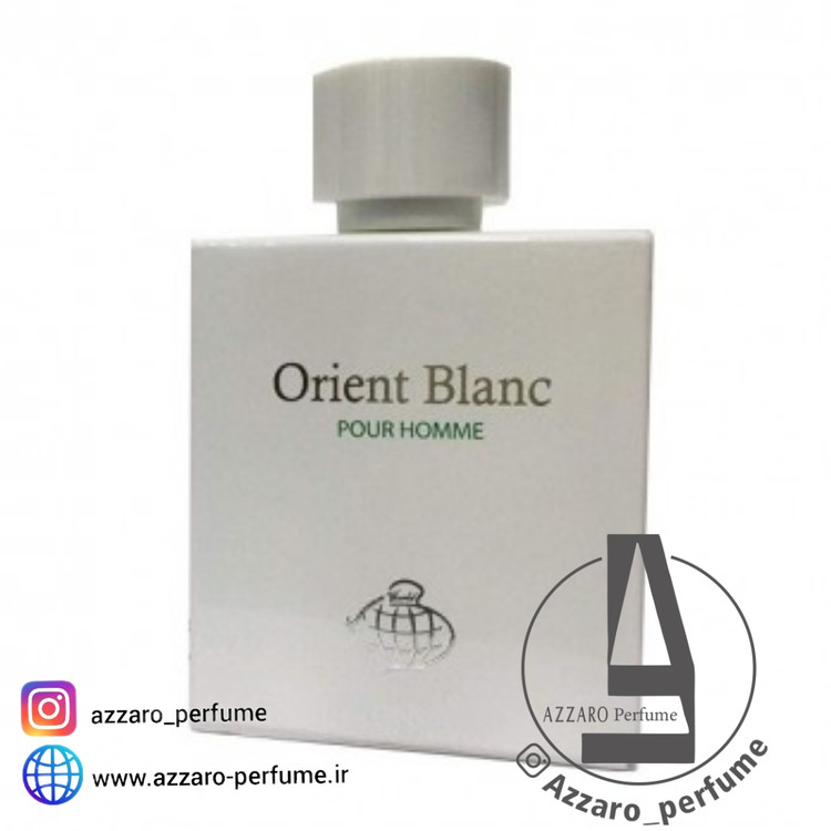 ادکلن مردانه فرگرانس ورد Orient Blanc رایحه لاگوست سفید حجم ۱۰۰ میل-فروشگاه اینترنتی آرایشی بهداشتی آزارو