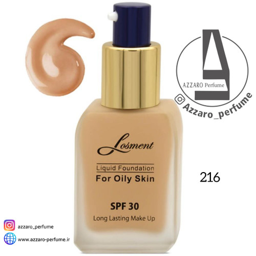 کرم پودر لوسمنت SPF30 حاوی روغن آرگان و آلوئه ورا شماره L216 حجم 35 میل-فروشگاه اینترنتی آرایشی بهداشتی آزارو