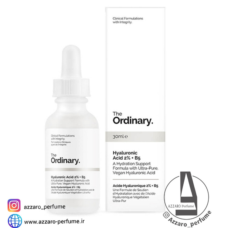 سرم هیالورونیک اسید 2% اوردینری اصلی و اورجینال آبرسان پوست حجم 30 میل_فروشگاه اینترنتی آرایشی بهداشتی آزارو در شیراز