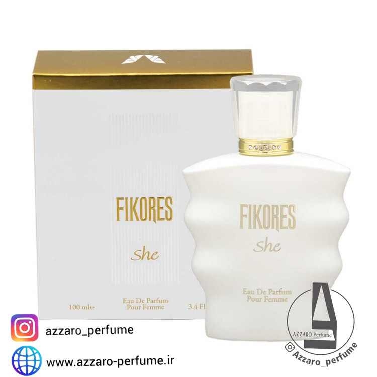 ادکلن زنانه فیکورس FIKORES مدل شی She حجم 100 میل_فروشگاه اینترنتی آرایشی بهداشتی آزارو 