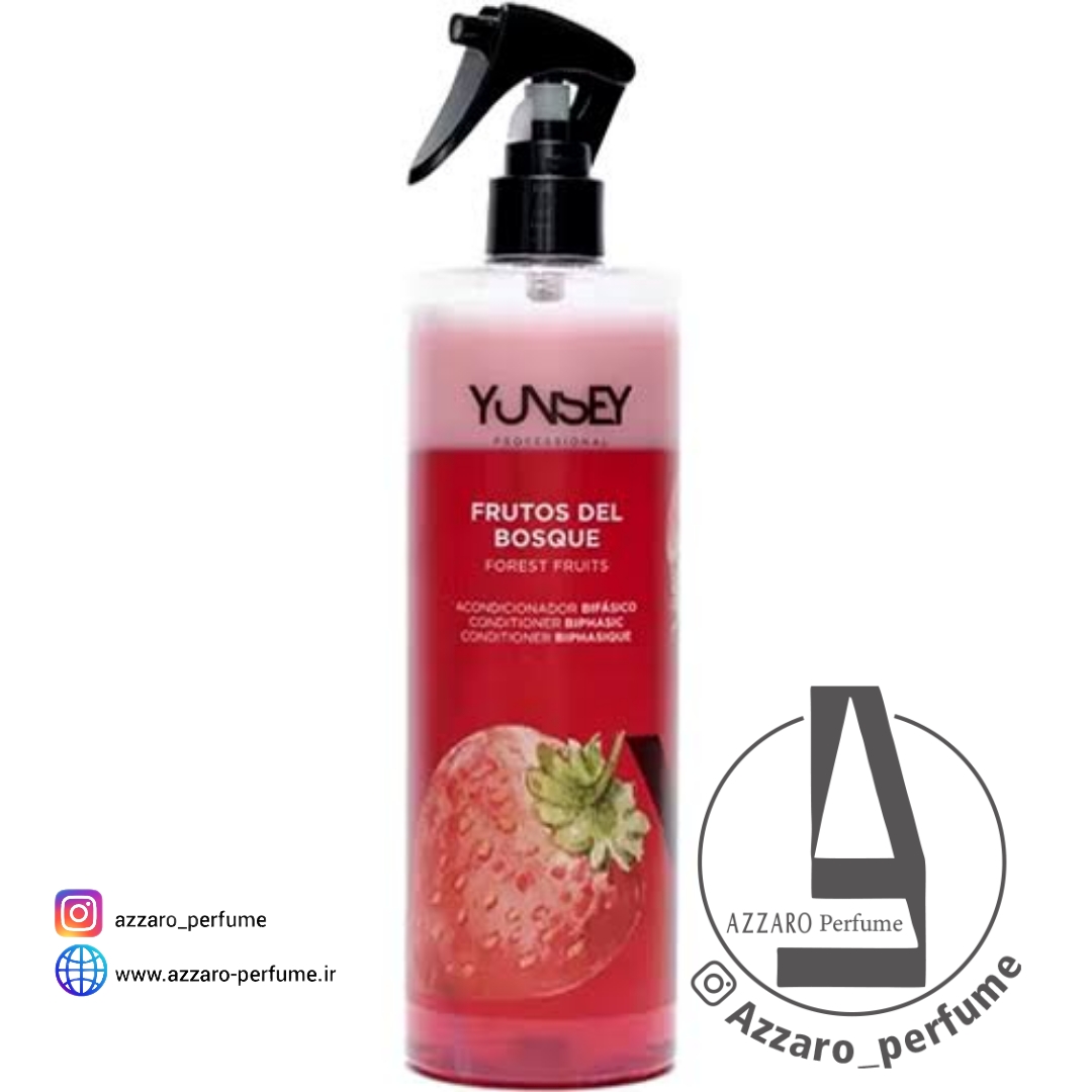 اسپری دو فاز نرم کننده عصاره توت فرنگی یانسی 500ml اسپانیایی-فروشگاه اینترنتی آرایشی بهداشتی آزارو