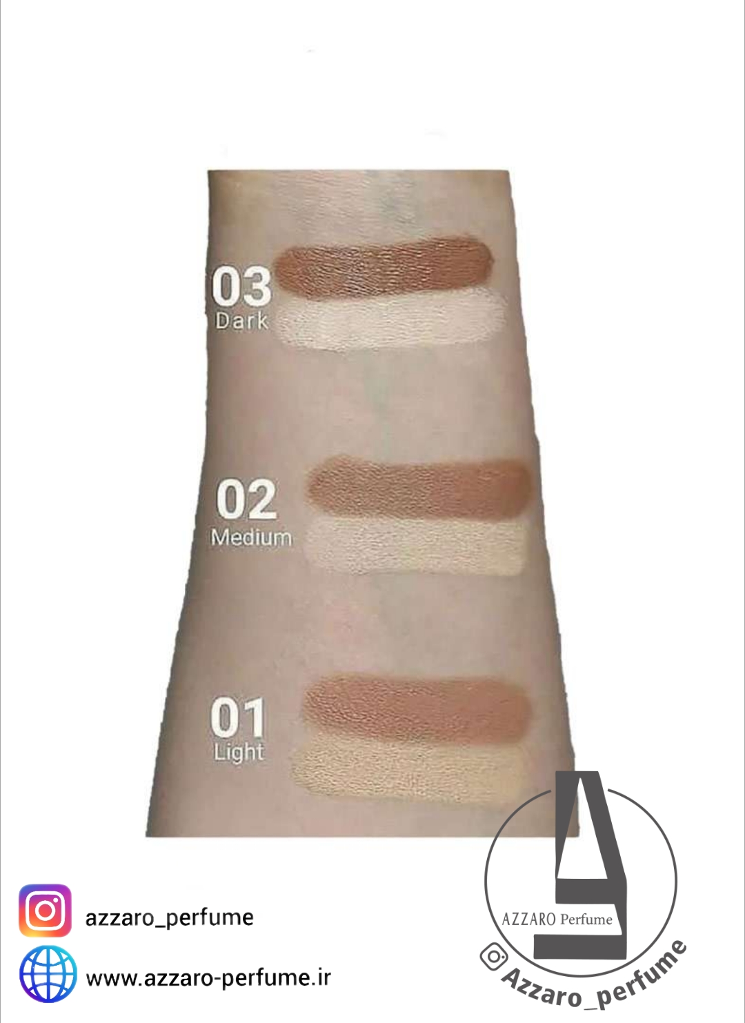 کانتور و هایلایتر استیکی یورن yorn شماره 02 مدل medium -فروشگاه اینترنتی آرایشی بهداشتی آزارو