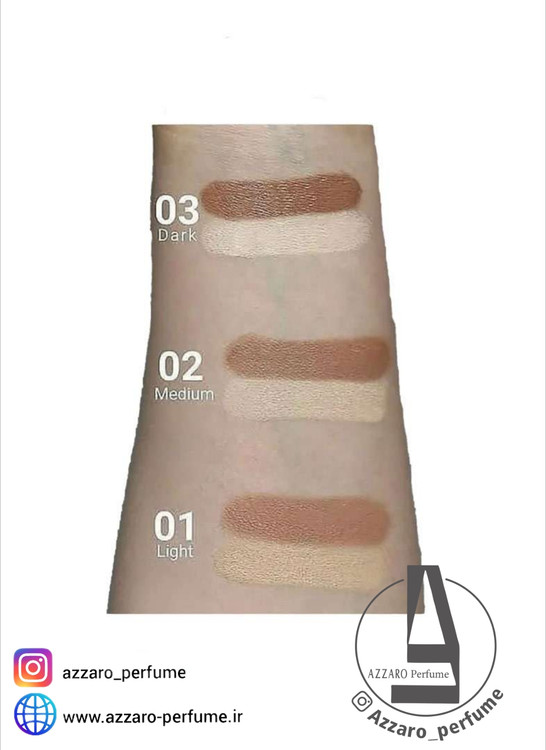 کانتور و هایلایتر استیکی یورن yorn شماره 03 مدل dark -فروشگاه اینترنتی آرایشی بهداشتی آزارو