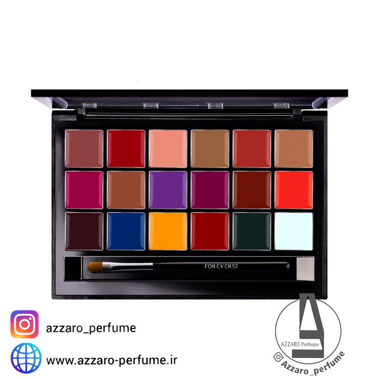 پالت رژ لب 18 رنگ فوراور 52 forever حجم 36 گرم -فروشگاه اینترنتی آرایشی بهداشتی آزارو