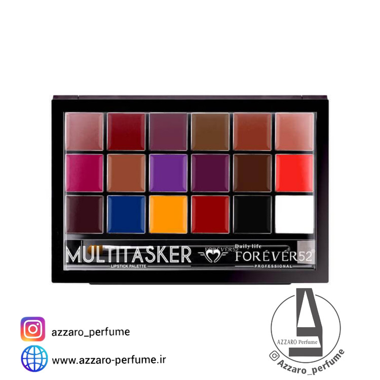 پالت رژ لب 18 رنگ فوراور 52 forever حجم 36 گرم -فروشگاه اینترنتی آرایشی بهداشتی آزارو
