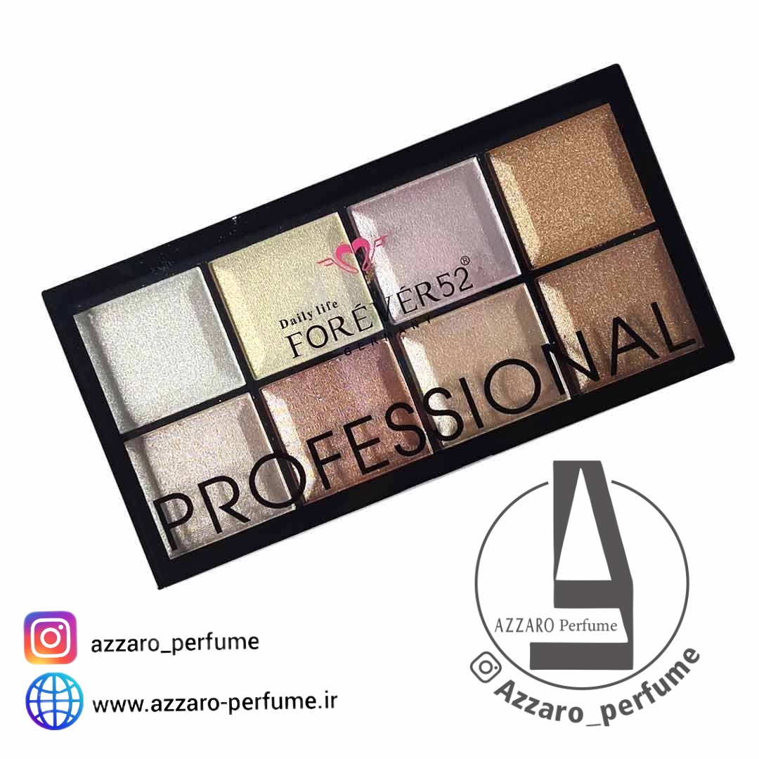 پالت هایلایتر 8 رنگ فور اور 52 forever -فروشگاه اینترنتی آرایشی بهداشتی آزارو
