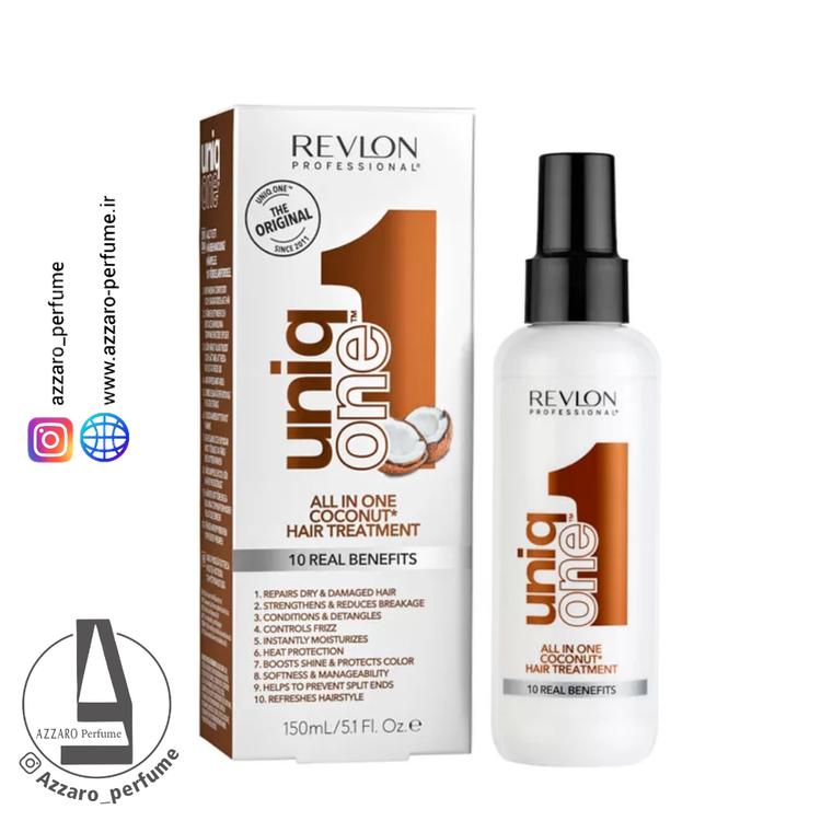 اسپری مو 10 کاره نارگیل یونیک وان رولون حجم 150 میل -فروشگاه اینترنتی آرایشی بهداشتی آزارو