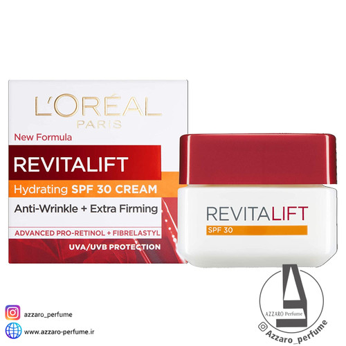 کرم ضد چروک روز لورال پاریس مدل Revitalift با SPF30 حجم 50 میل_فروشگاه اینترنتی آرایشی بهداشتی آزارو در شیراز
