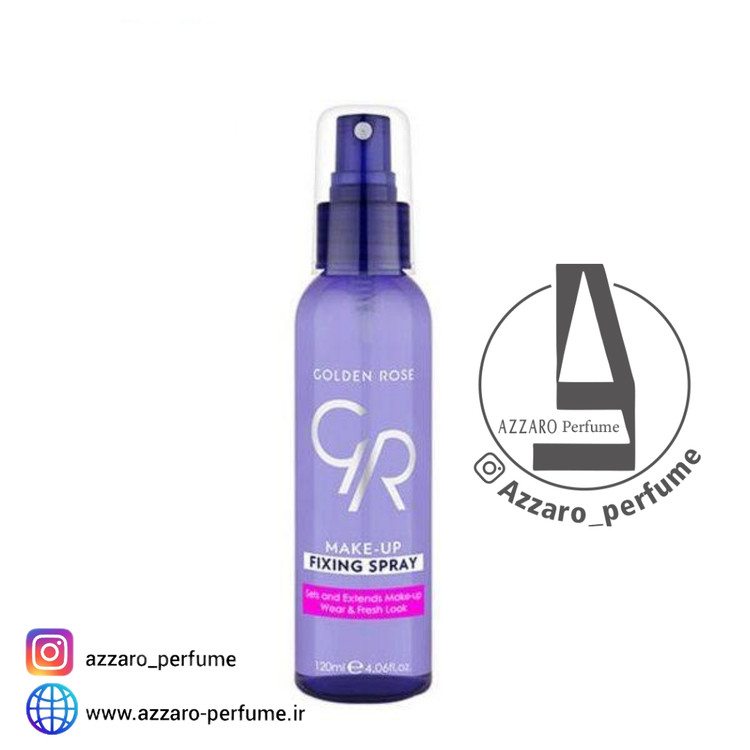 اسپری تثبیت کننده آرایش گلدن رز مدل Fixing حجم 120 میل -فروشگاه اینترنتی آرایشی بهداشتی آزارو