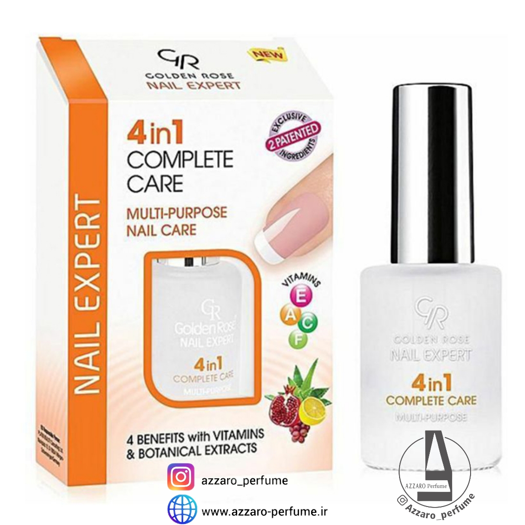 لاک محافظ و تقویت کننده ناخن گلدن رز مدل 4in1 -فروشگاه اینترنتی آرایشی بهداشتی آزارو
