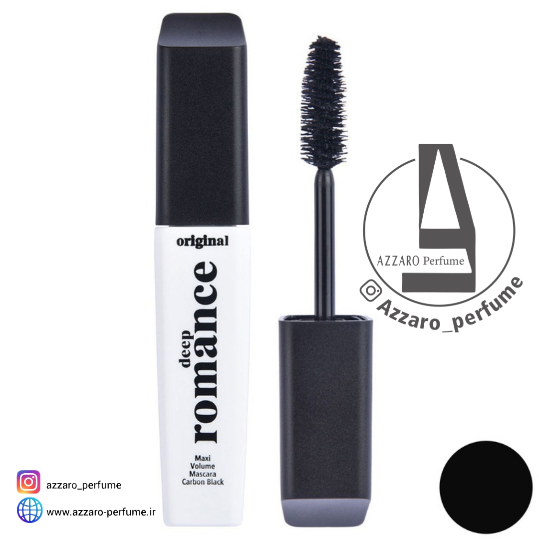 ریمل حجم دهنده کاربن بلک deep romance دیپ رومنس-فروشگاه اینترنتی آرایشی بهداشتی آزارو