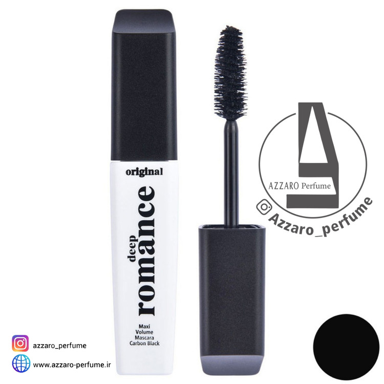 ریمل حجم دهنده کاربن بلک deep romance دیپ رومنس-فروشگاه اینترنتی آرایشی بهداشتی آزارو