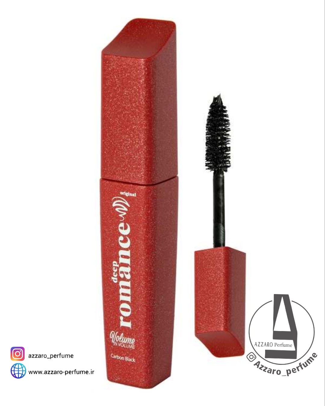 ریمل حجم دهنده سوپر ولوم قرمز دیپ رومانس deep romance -فروشگاه اینترنتی آرایشی بهداشتی آزارو