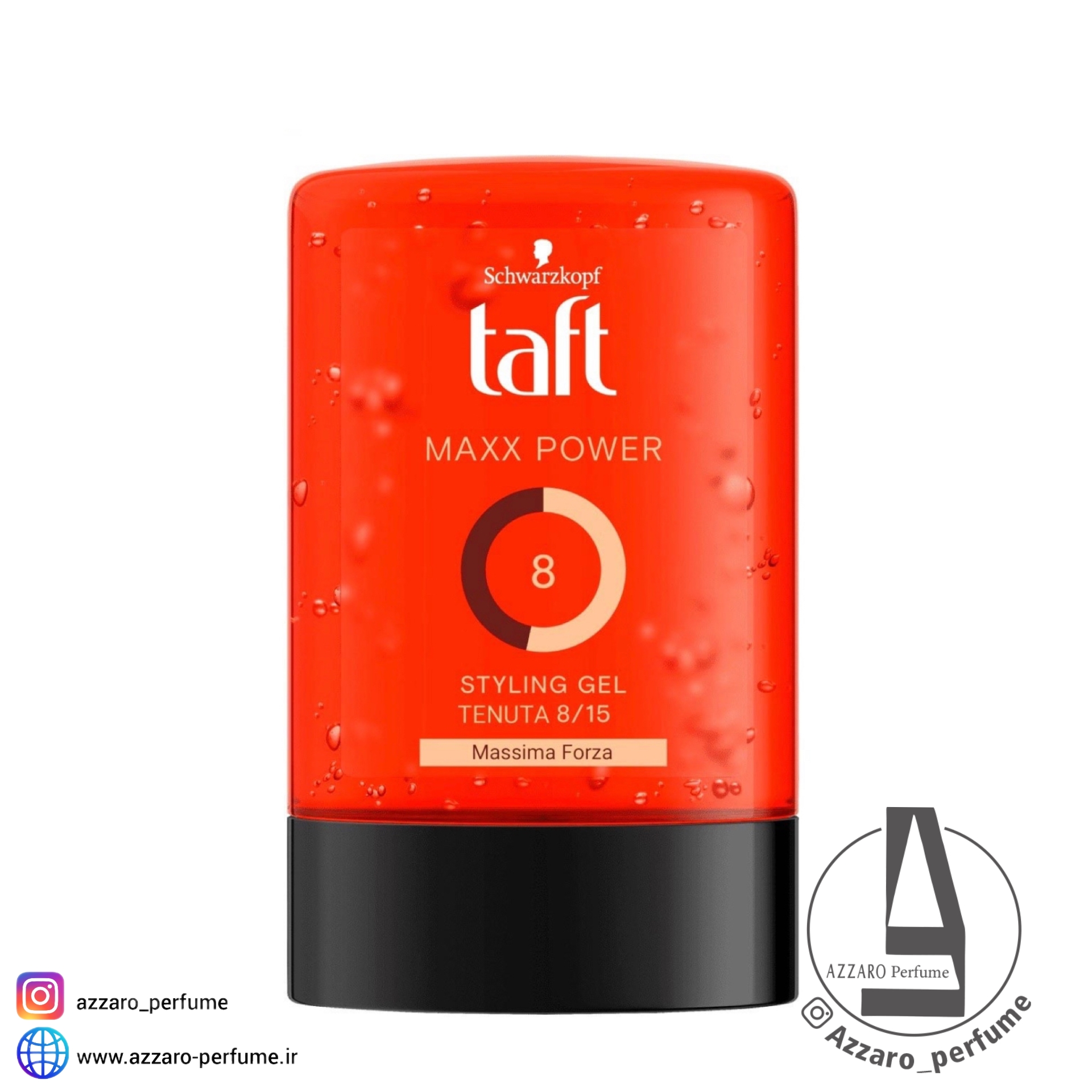 ژل مو تافت مدل Maxx Power 8 حجم 300 گرم-فروشگاه اینترنتی آرایشی بهداشتی آزارو