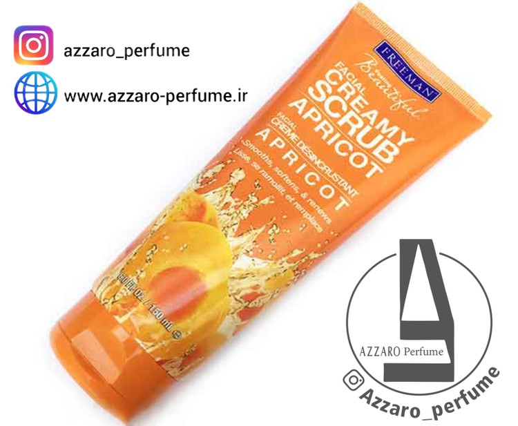 ماسک اسکراب فریمن freeman مدل زردآلو فریمن حجم 175 میل_فروشگاه اینترنتی آرایشی بهداشتی آزارو 