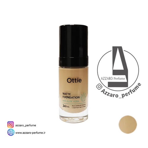 کرم پودر اوتی ottie مدل 24 ساعته شماره 102 حجم 30 میل-فروشگاه اینترنتی آرایشی بهداشتی آزارو