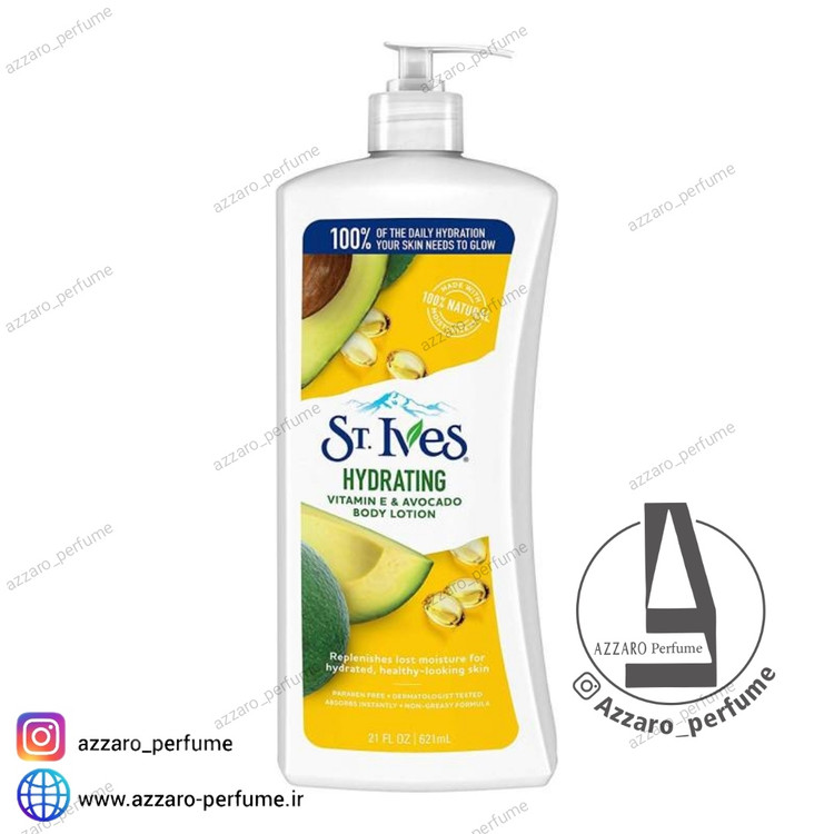 لوسیون بدن اس تی.ایوز St.Ives مدل HYDRATING حجم 621 میل_فروشگاه اینترنتی آرایشی بهداشتی آزارو