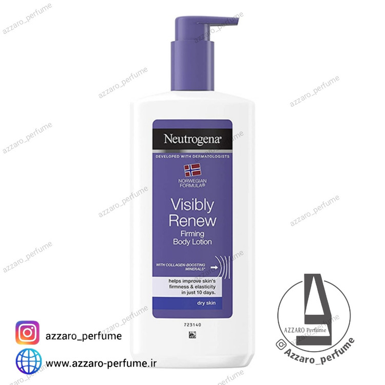 لوسیون بدن نوتروژینا مدل Visibly Renew حجم 400 میلی لیتر-فروشگاه اینترنتی آرایشی بهداشتی آزارو