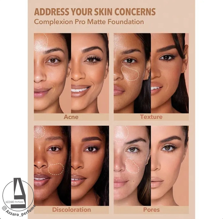 کرم پودر مات پوست چرب شیگلم رنگ warm vanilla حجم 30 میل_فروشگاه اینترنتی آرایشی بهداشتی آزارو