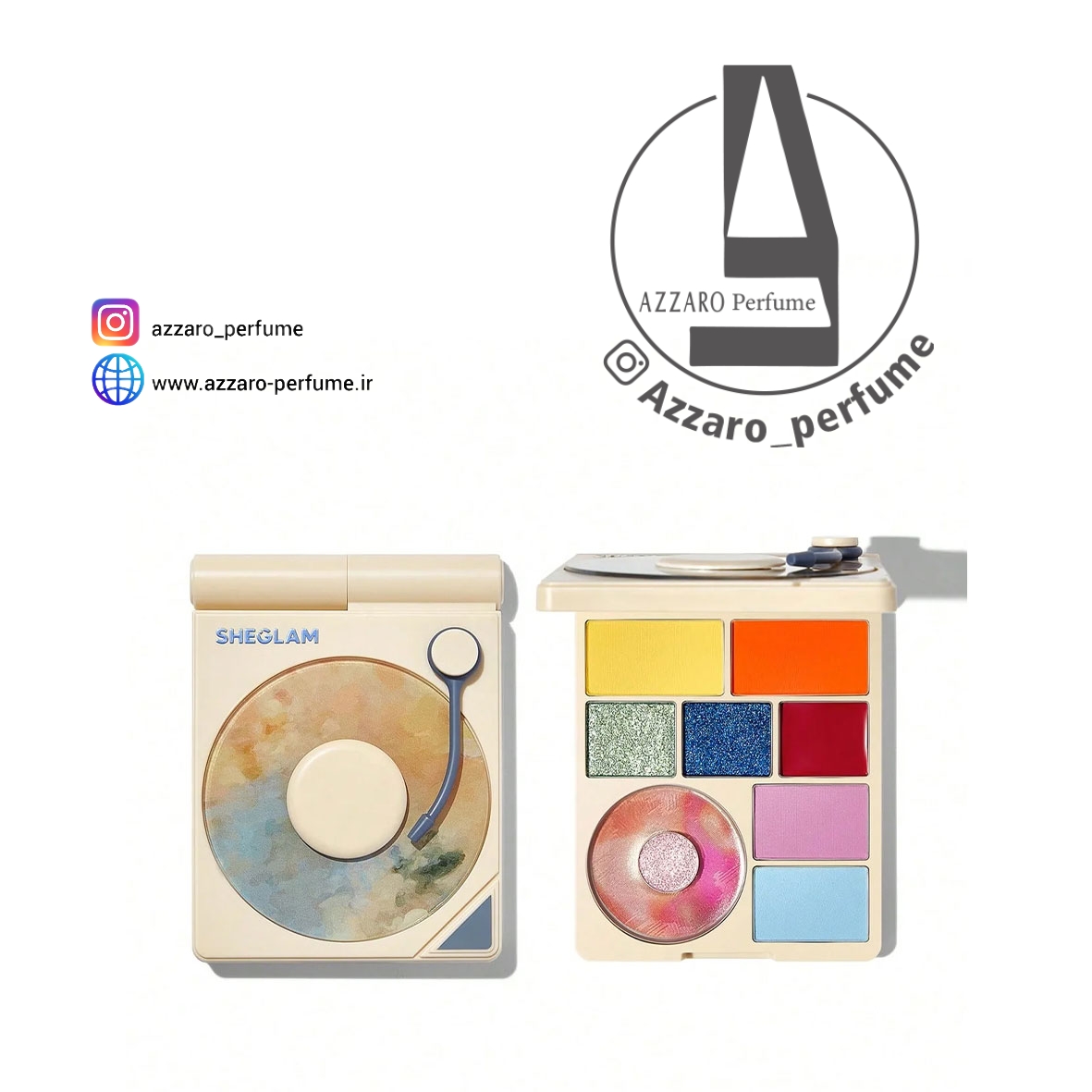 پالت سایه گرامافونی شیگلم sheglam Color Me Crazy_فروشگاه اینترنتی آرایشی بهداشتی آزارو در شیراز