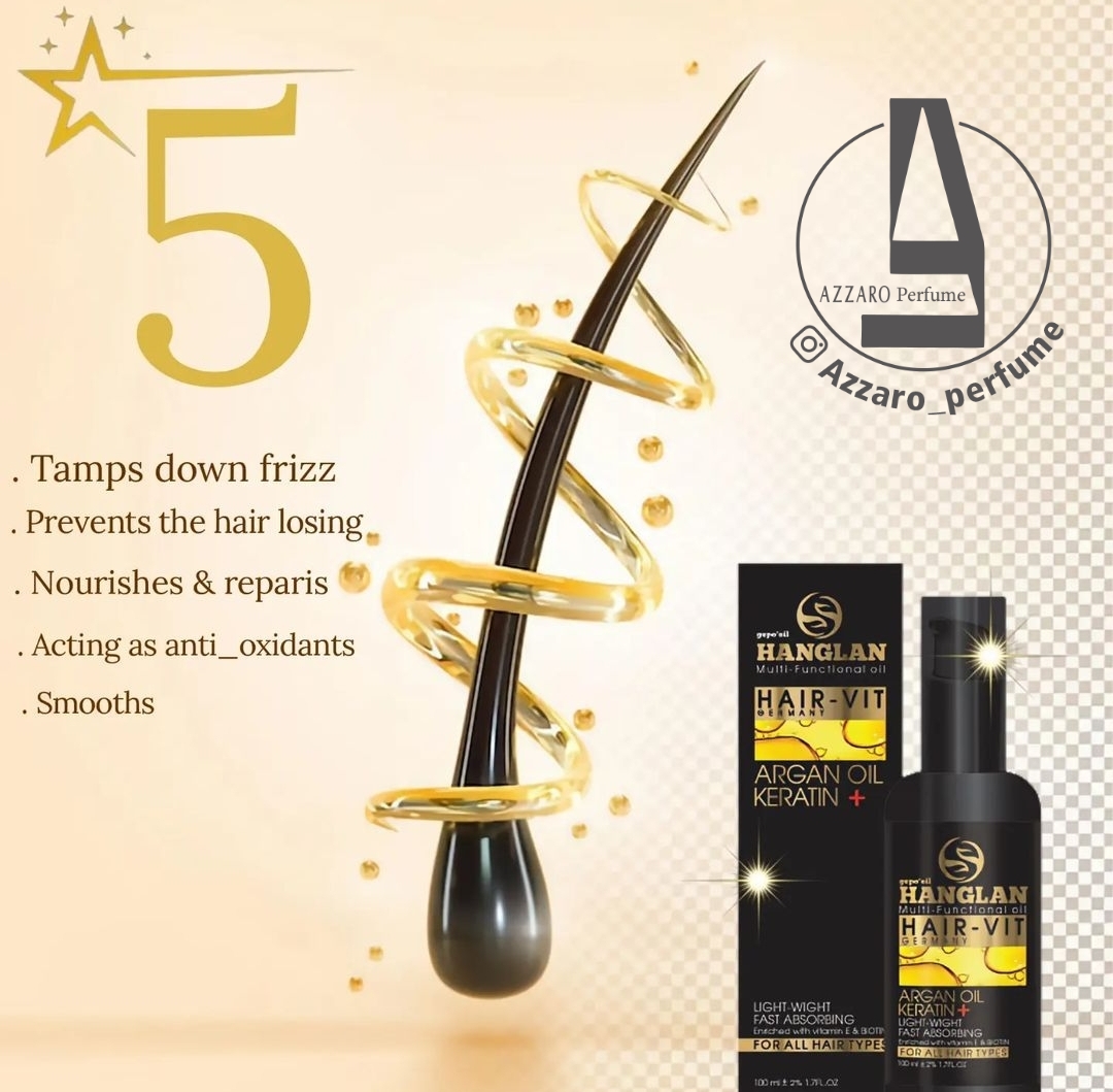 روغن آرگان هیر ویت هانگلن Hair-vit مو حجم 100میل_فروشگاه اینترنتی آرایشی بهداشتی آزارو در شیراز‌-هانگلن اورجینال،اصل