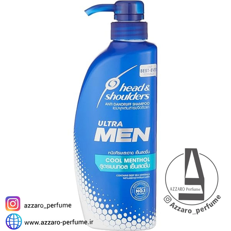 شامپو مردانه هد اند شولدرز خنک کننده ضد شوره مدل Cool Menthol حجم 480 میل_فروشگاه اینترنتی آرایشی بهداشتی آزارو در شیراز