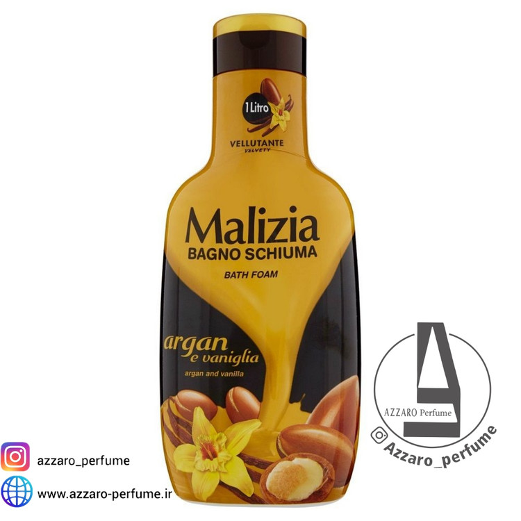 شامپو بدن مالیزیا آرگان و وانیل حجم 1000 میل_فروشگاه اینترنتی آرایشی بهداشتی آزارو در شیراز