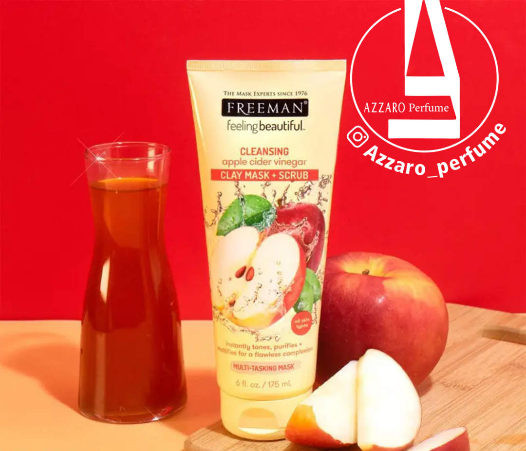 ماسک صورت و اسکراب سرکه سیب فریمن Freeman Apple Cider حجم 175 میلی لیتر_فروشگاه اینترنتی آرایشی بهداشتی آزارو