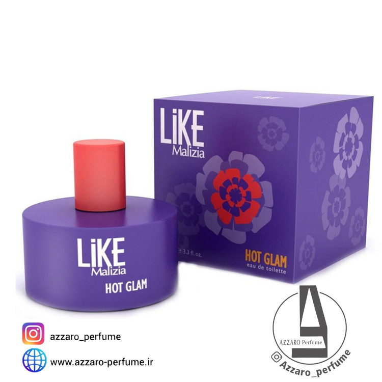 ادکلن زنانه لایک مالیزیا هات گلم حجم ۱۰۰میل-فروشگاه اینترنتی آرایشی و بهداشتی آزارو در شیراز