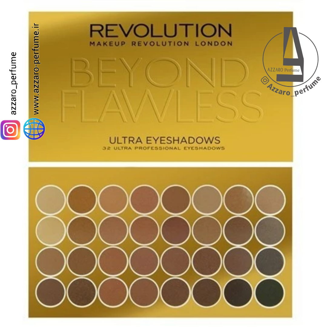 سایه رولوشن 32 رنگ مدل Beyond Flawless-فروشگاه اینترنتی آرایشی و بهداشتی آزارو در شیراز