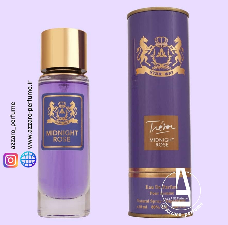 ادکلن زنانه میدنایت رز Midnight Roz برند استاروی حجم 30 میل-فروشگاه اینترنتی آرایشی و بهداشتی آزارو در شیراز