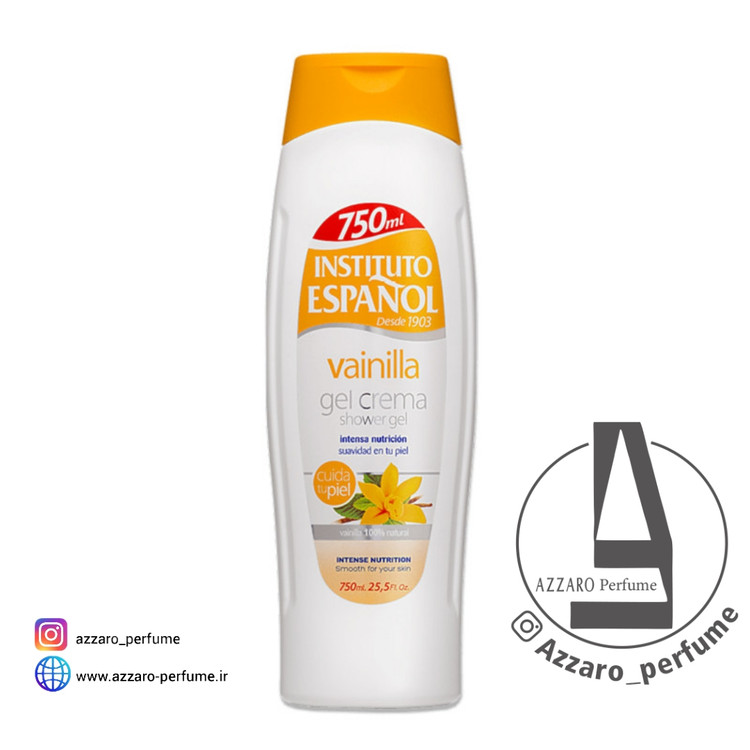 شامپو بدن انستیتو اسپانول مدل وانیلی حجم 750 میل-فروشگاه اینترنتی آرایشی و بهداشتی آزارو در شیراز