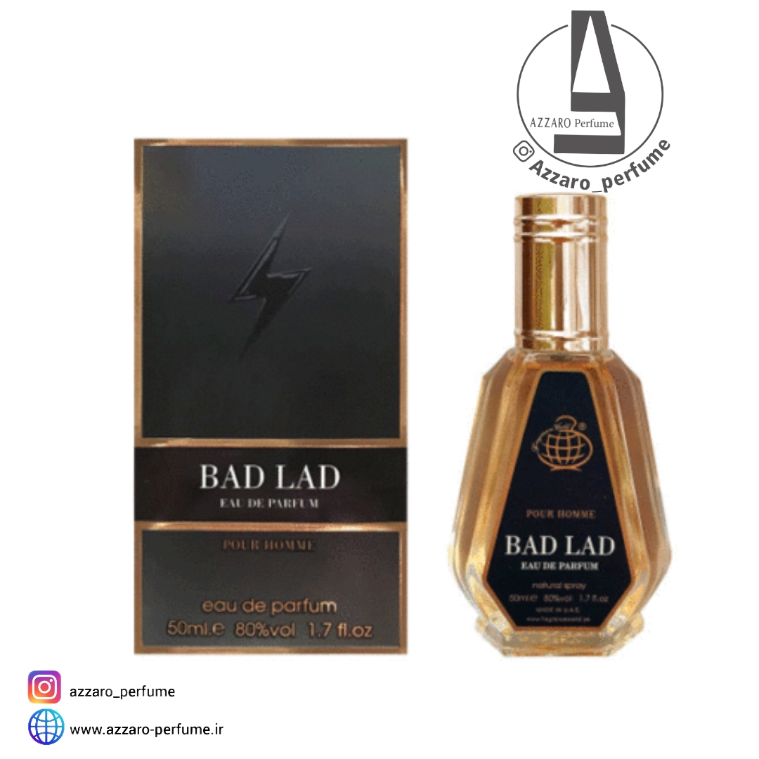 ادکلن بد لد Bad lad برند فرگرانس حجم 50 میل-فروشگاه اینترنتی آرایشی و بهداشتی آزارو در شیراز