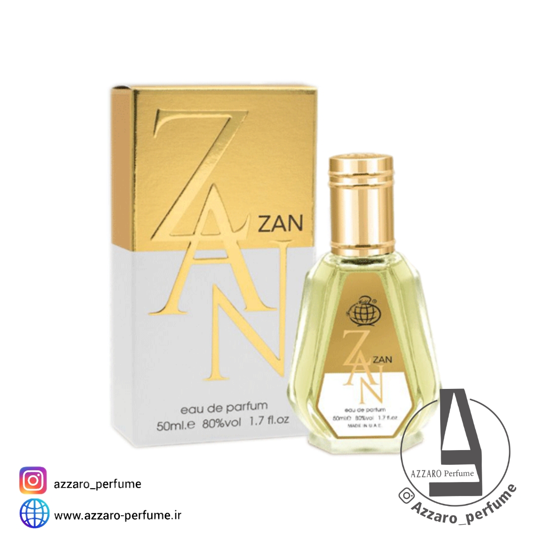 ادکلن زنانه فراگرنس ورد مدل زان مشابه رایحه زن شیسیدو حجم 50 میل-فروشگاه اینترنتی آرایشی و بهداشتی آزارو در شیراز