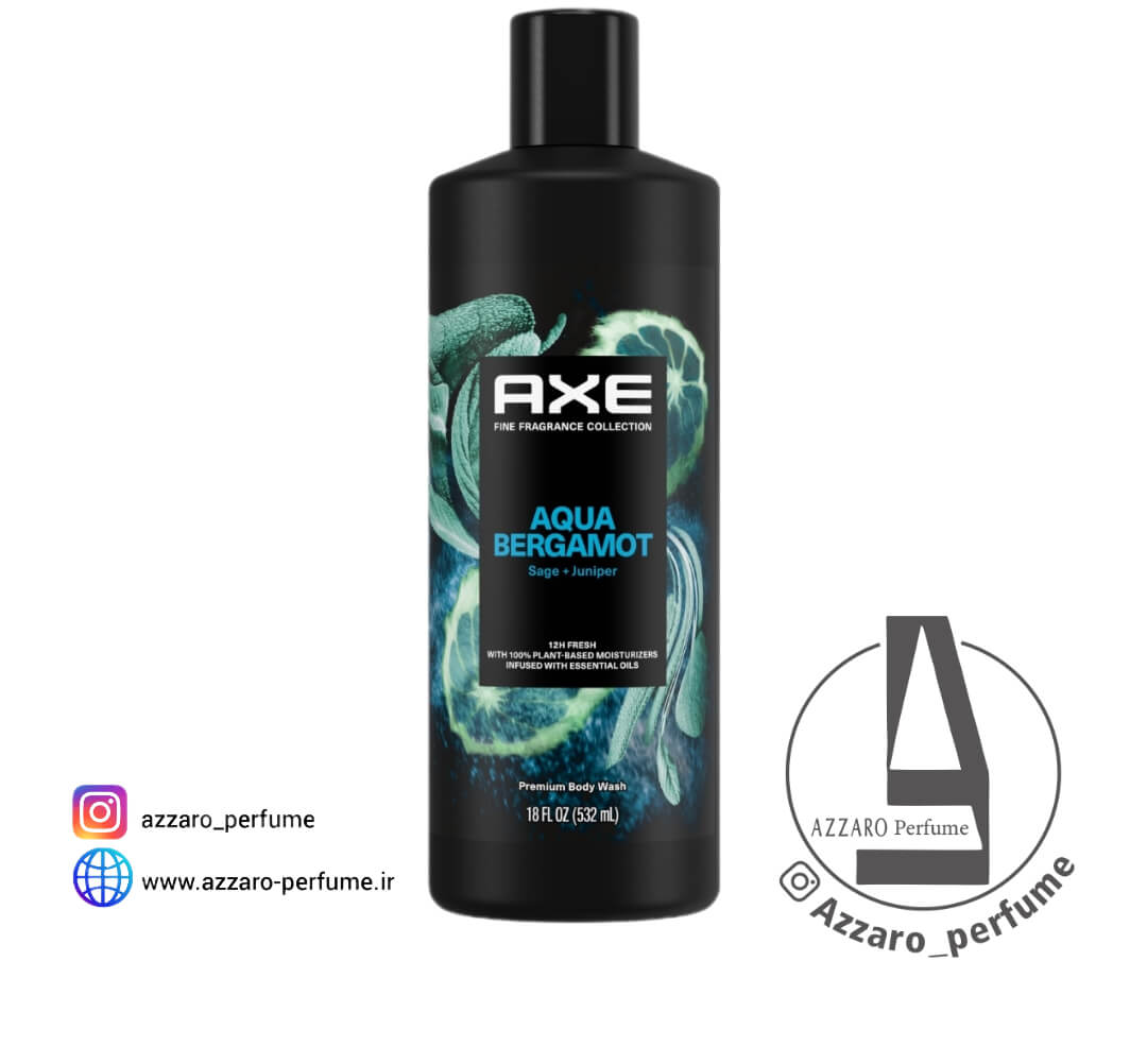 شامپو بدن آکوا برگومات برند آکس Axe حجم 532 میل-فروشگاه اینترنتی آرایشی و بهداشتی آزارو در شیراز