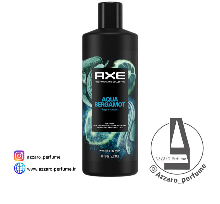 شامپو بدن آکوا برگومات برند آکس Axe حجم 532 میل-فروشگاه اینترنتی آرایشی و بهداشتی آزارو در شیراز