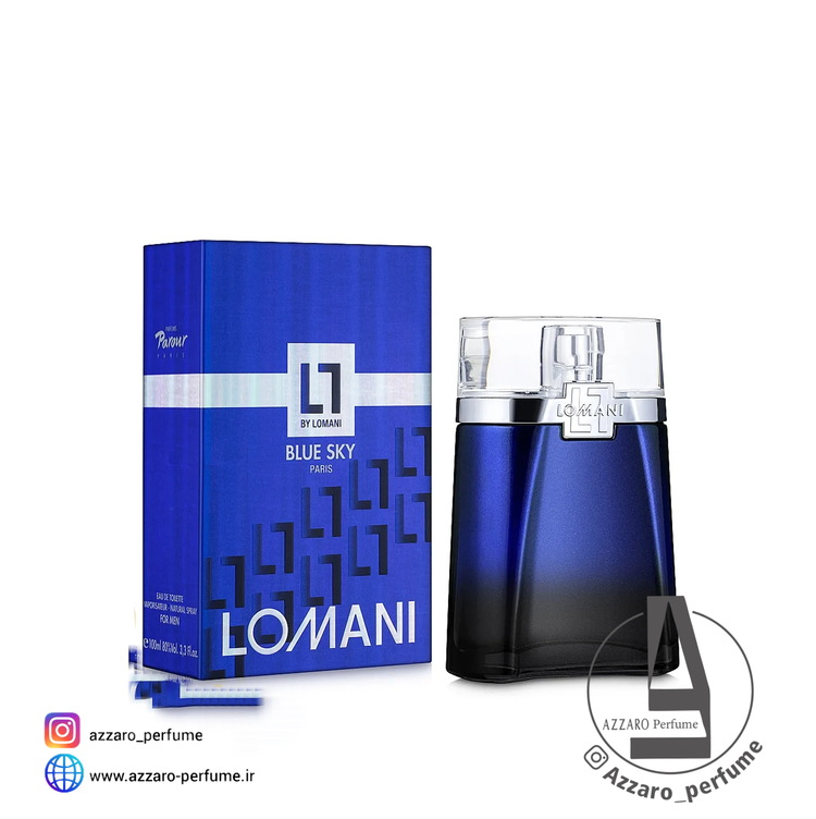 ادکلن مردانه لومانی بلو اسکای حجم 100 میل-فروشگاه اینترنتی آرایشی و بهداشتی آزارو در شیراز