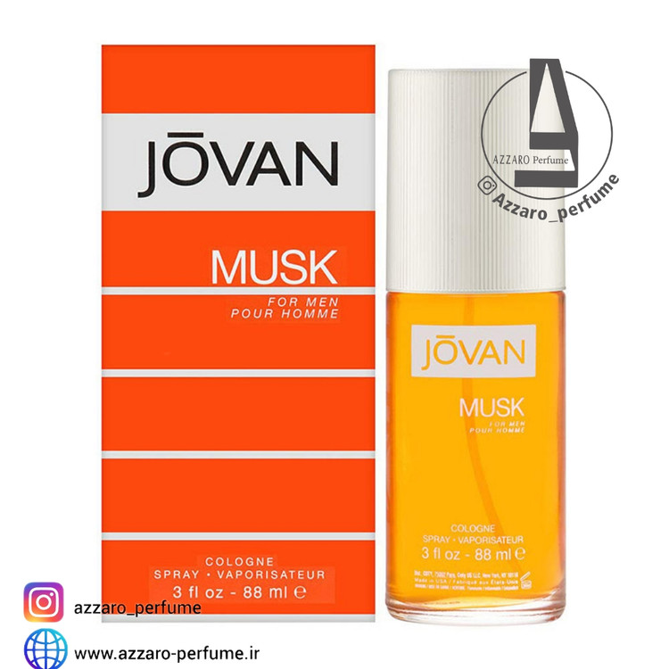عطر ادکلن جوان ژوان ماسک مردانه Jovan Musk for Men حجم 88 میل-فروشگاه اینترنتی آرایشی و بهداشتی آزارو در شیراز