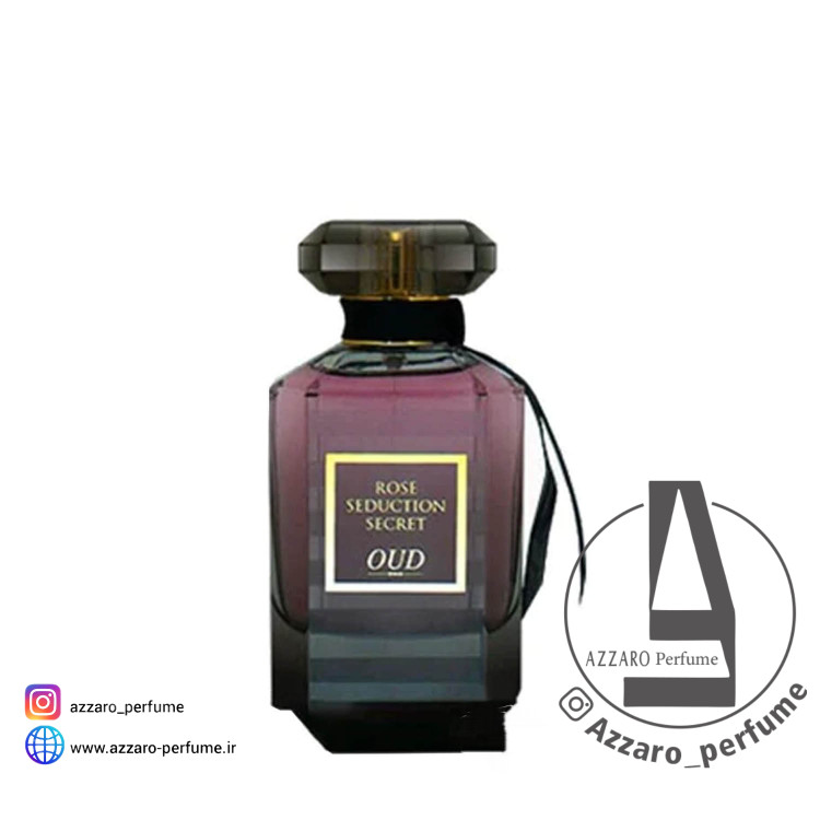ادکلن زنانه رز سداکشن سکرت عود برند فرگرانس ورد حجم 100 میل-فروشگاه اینترنتی آرایشی و بهداشتی آزارو در شیراز