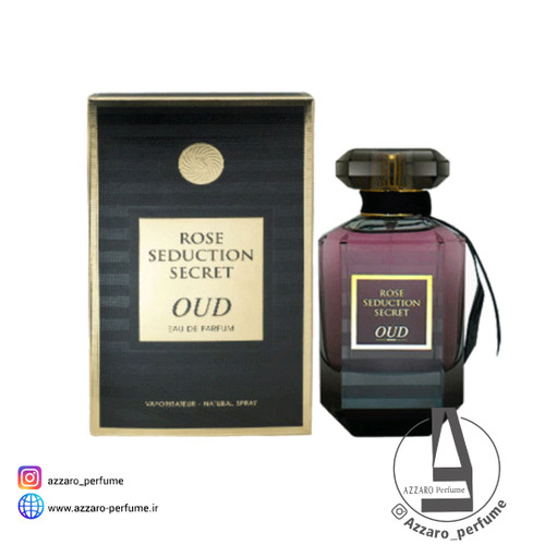 ادکلن زنانه رز سداکشن سکرت عود برند فرگرانس ورد حجم 100 میل-فروشگاه اینترنتی آرایشی و بهداشتی آزارو در شیراز