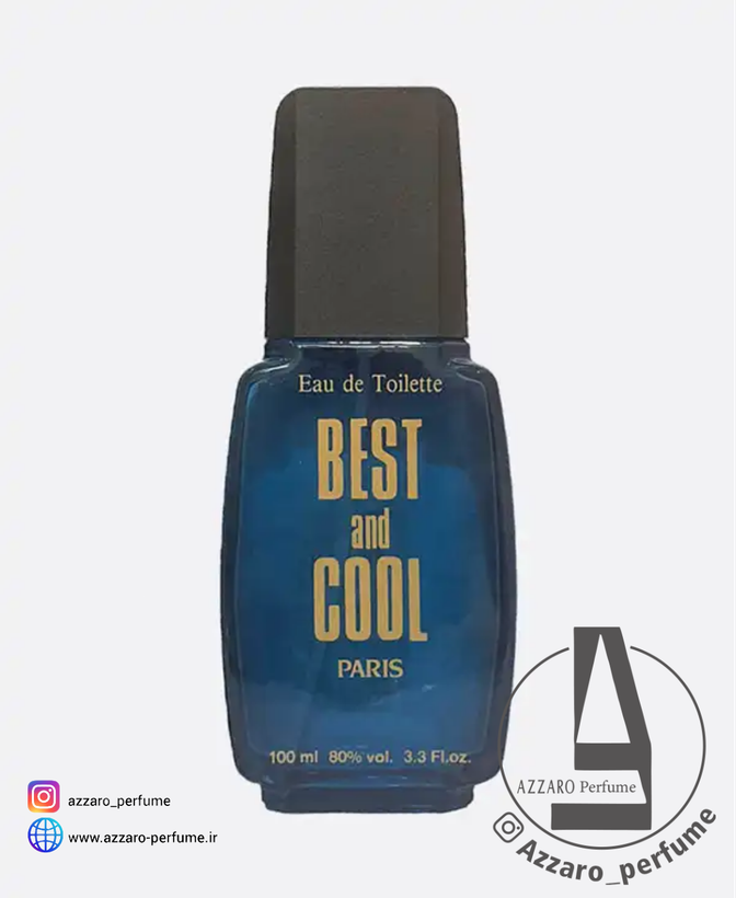 ادکلن مردانه بست اند کول Best and Cool حجم 100 میل -فروشگاه اینترنتی آرایشی و بهداشتی آزارو در شیراز