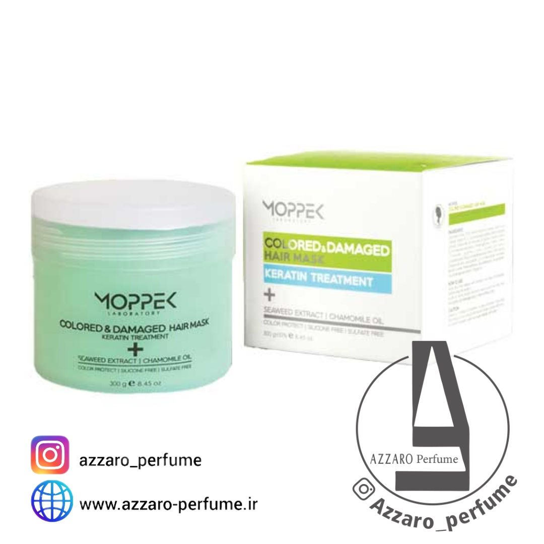 ماسک مو موپک مخصوص موهای رنگ شده و آسیب دیده حجم 300 میل-فروشگاه اینترنتی آرایشی بهداشتی آزارو 