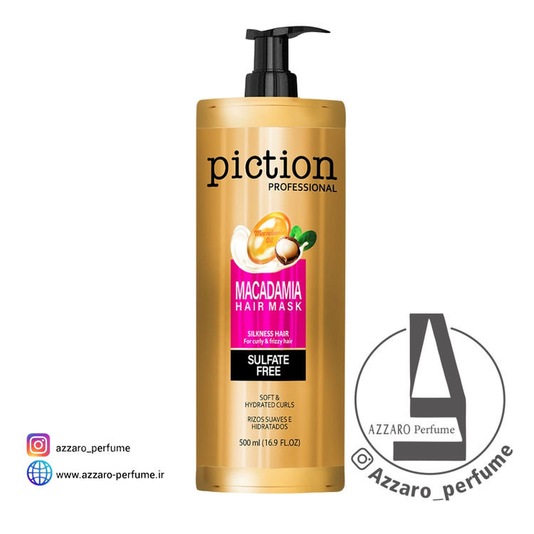 ماسک داخل حمام پیکشن مدل ماکادمیا فری سولفات 500 میلی لیتر-فروشگاه اینترنتی آرایشی بهداشتی آزارو 