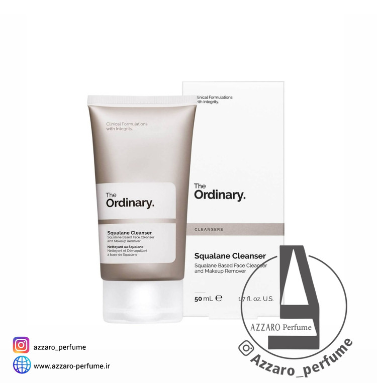 شوینده و پاک کننده آرایش اسکوالان کلینزر اوردینری حجم 50 میل-فروشگاه اینترنتی آرایشی و بهداشتی آزارو در شیراز