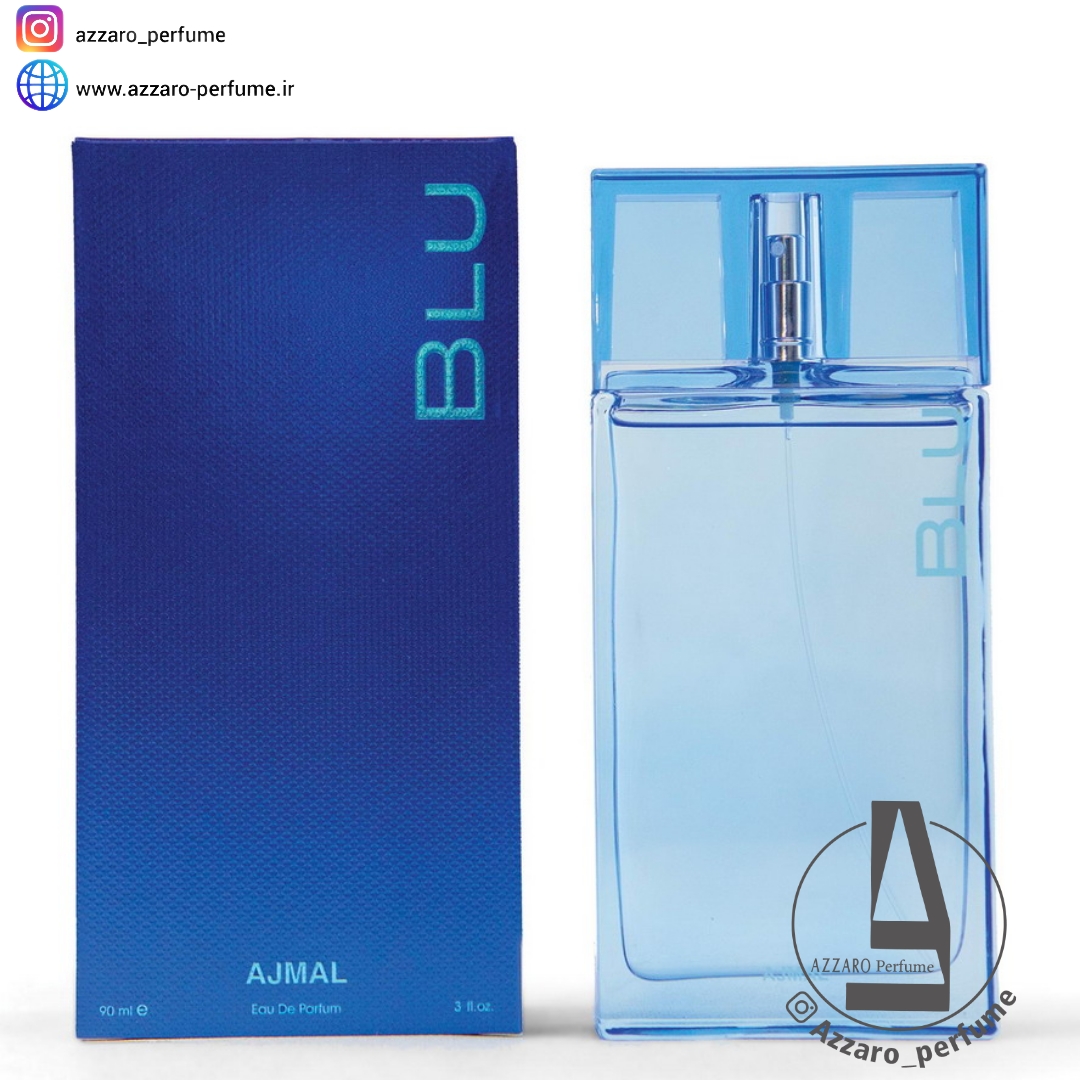 ادکلن مردانه بلو اجمل حجم 90 میل-فروشگاه اینترنتی آرایشی بهداشتی آزارو