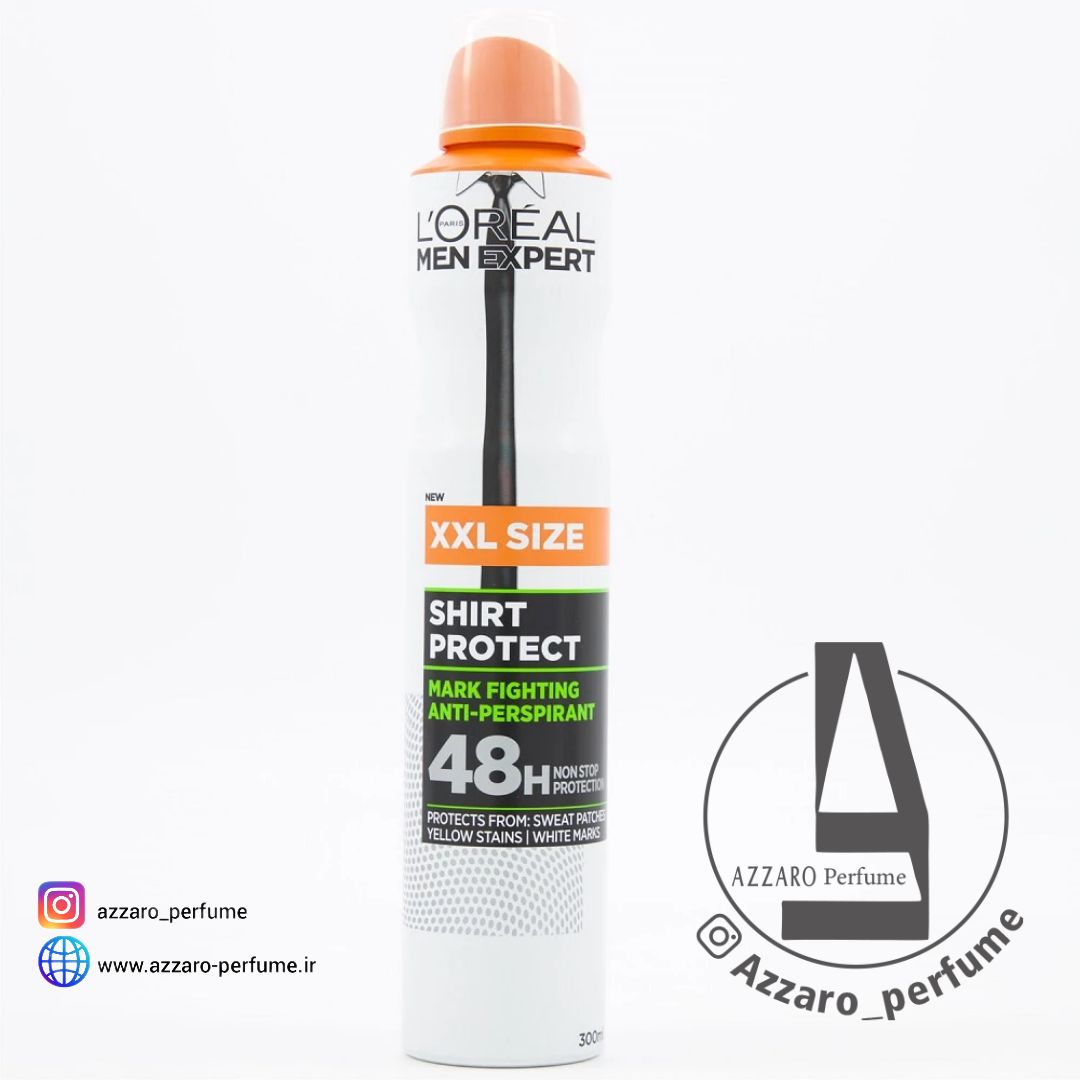 اسپری ضد تعریق لورآل LOreal مدل Shirt Protect حجم 300 میل-فروشگاه اینترنتی آرایشی و بهداشتی آزارو در شیراز