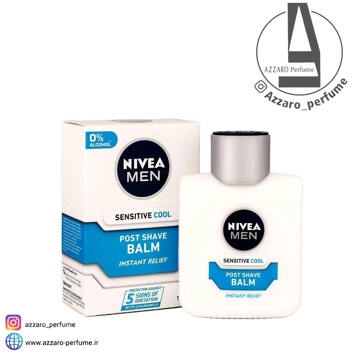 بالم افتر شیو نیوا خنک کننده Nivea Men Sensitive Cool حجم 100 میل-فروشگاه اینترنتی آرایشی و بهداشتی آزارو در شیراز