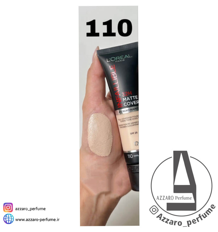 کرم پودر لورآل تیوپی شماره 110 حجم 30 میل-فروشگاه اینترنتی آرایشی و بهداشتی آزارو در شیراز