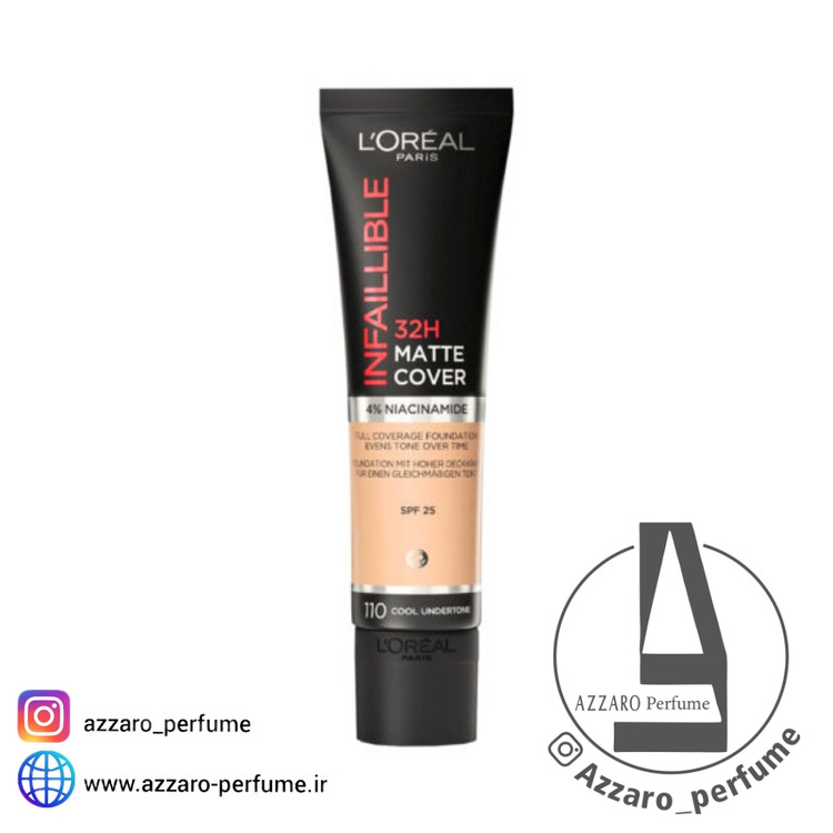 کرم پودر لورآل تیوپی شماره 110 حجم 30 میل-فروشگاه اینترنتی آرایشی و بهداشتی آزارو در شیراز